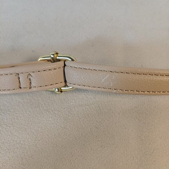 Juicy Couture Pink Beige Cream Shoulder Purse Bag wallet pouch insert Gold Y2K - Picture 14 of 16